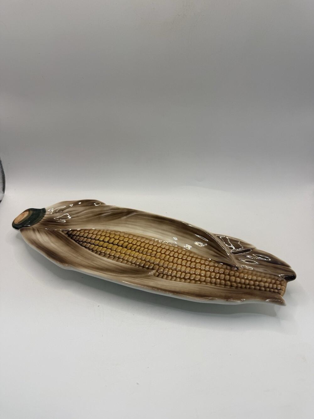 Vintage Japan Corn On The Cob Dish Tray Plate MCM RETRO *